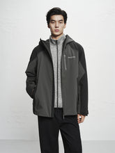Men's Outdoor Contrast Hooded Jacket